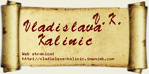 Vladislava Kalinić vizit kartica